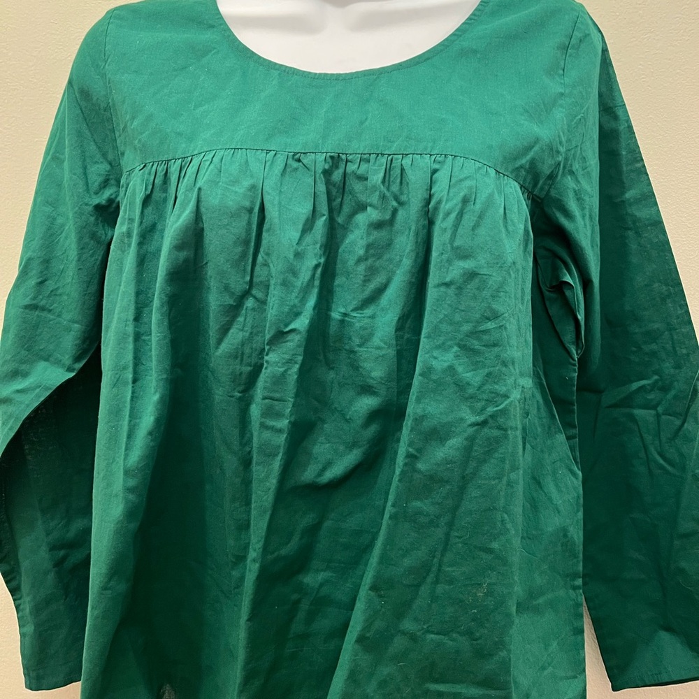 Pink Chicken Green Blouse .